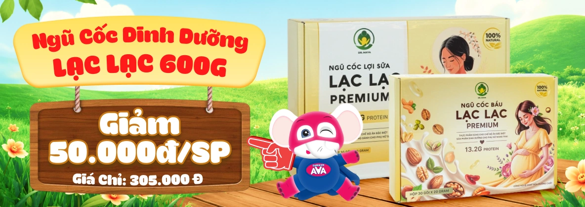 Ngũ cốc Dinh Dưỡng Cho Mẹ Lạc Lạc 600G Giảm 50.000đ/SP Giá chỉ: 305.000 đ